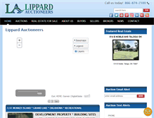 Tablet Screenshot of lippardauctions.com
